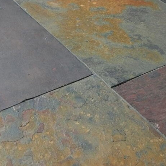Rustic Multicolour Brazilian slate flooring tiles