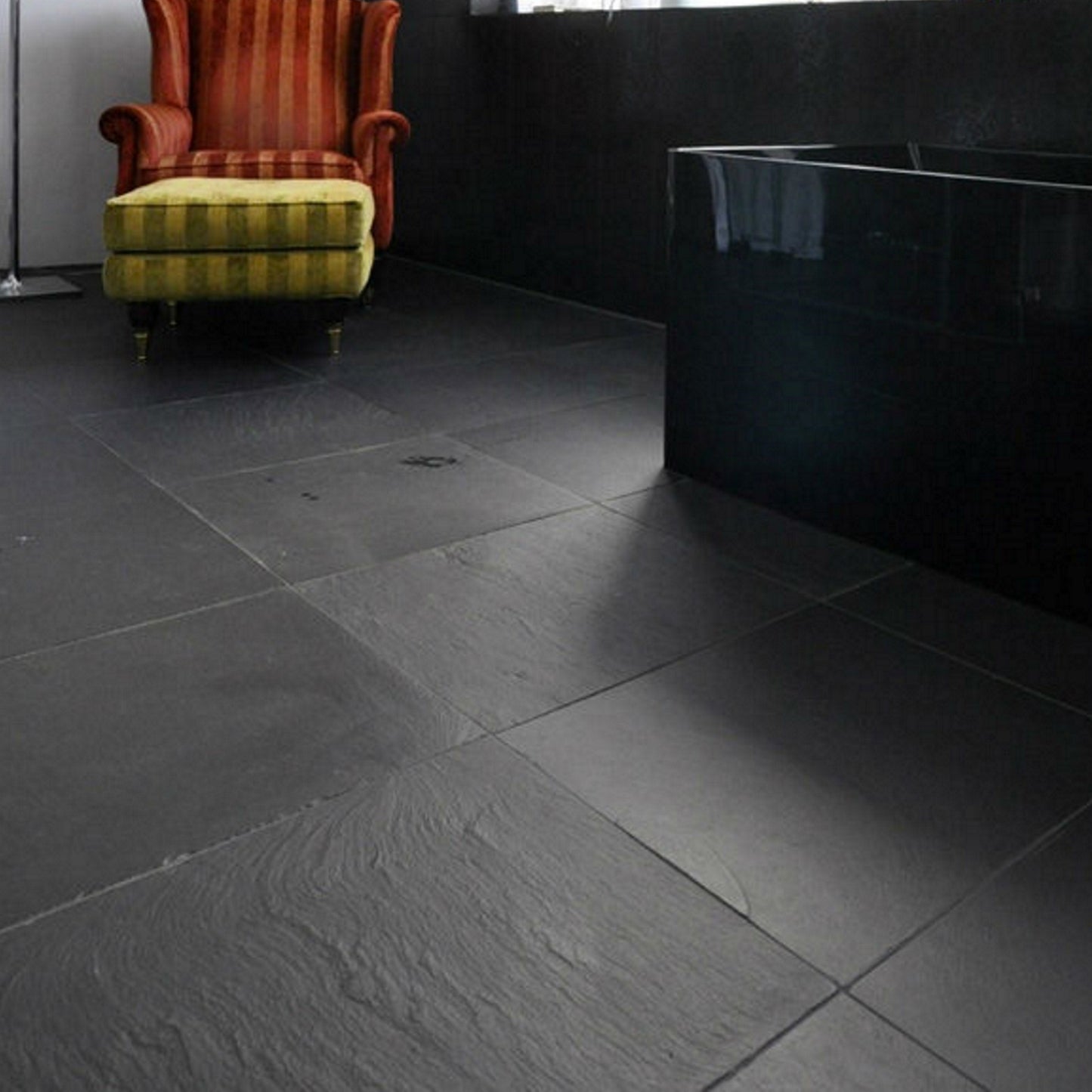 Black Calibrated Slate Tiles 20mm Thick