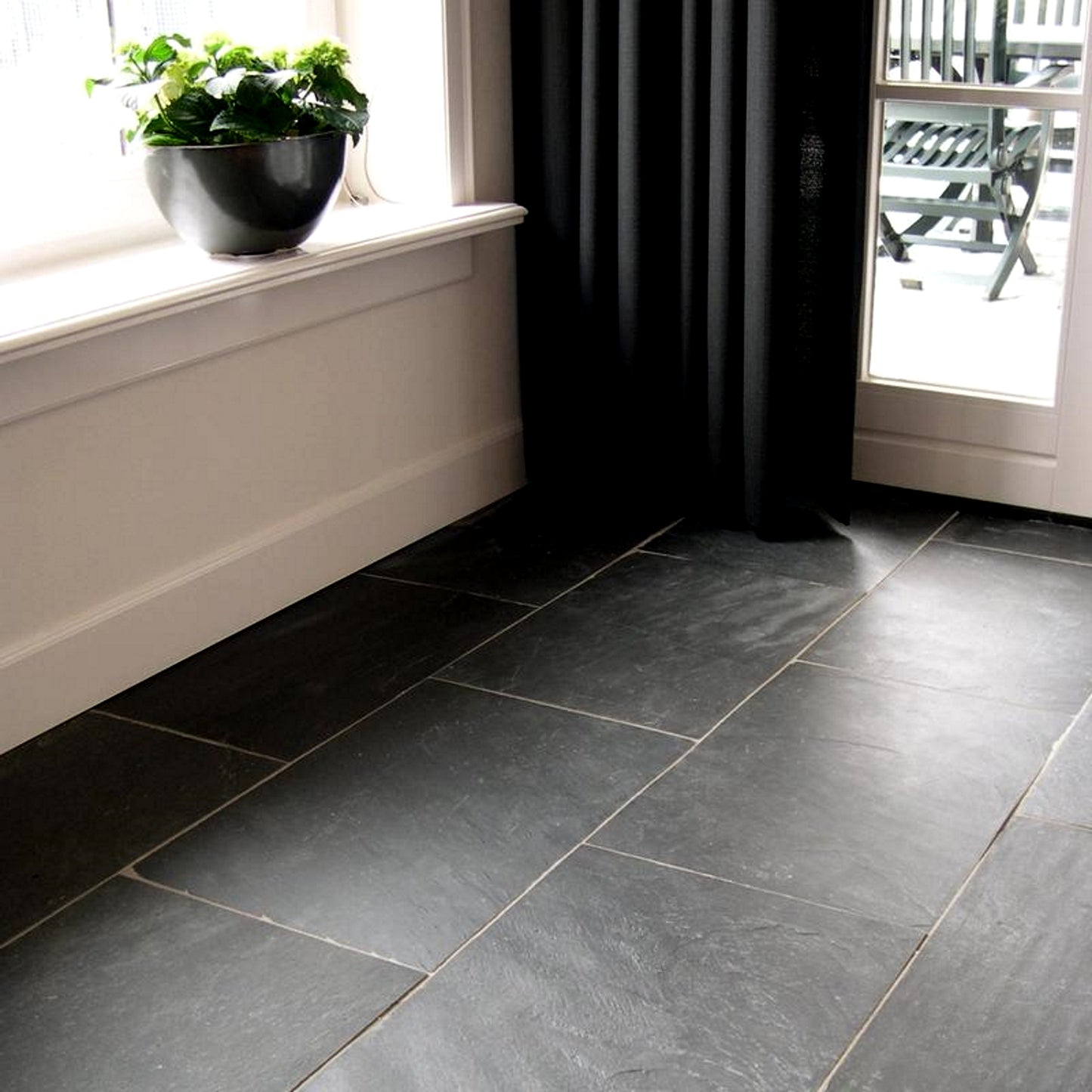 Black Calibrated Slate Tiles 20mm Thick