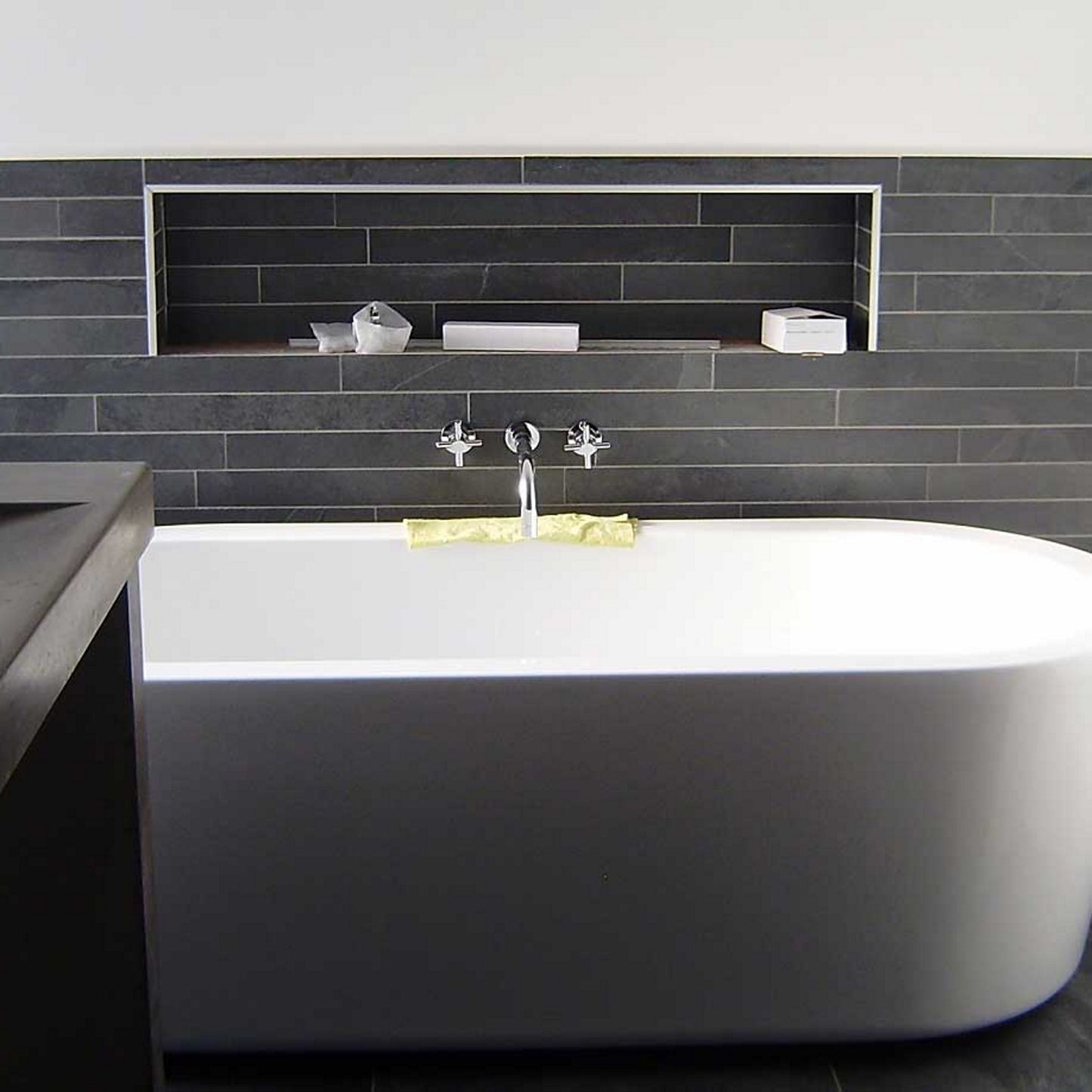 Black Slate Strips - Brazilian Riven Slate