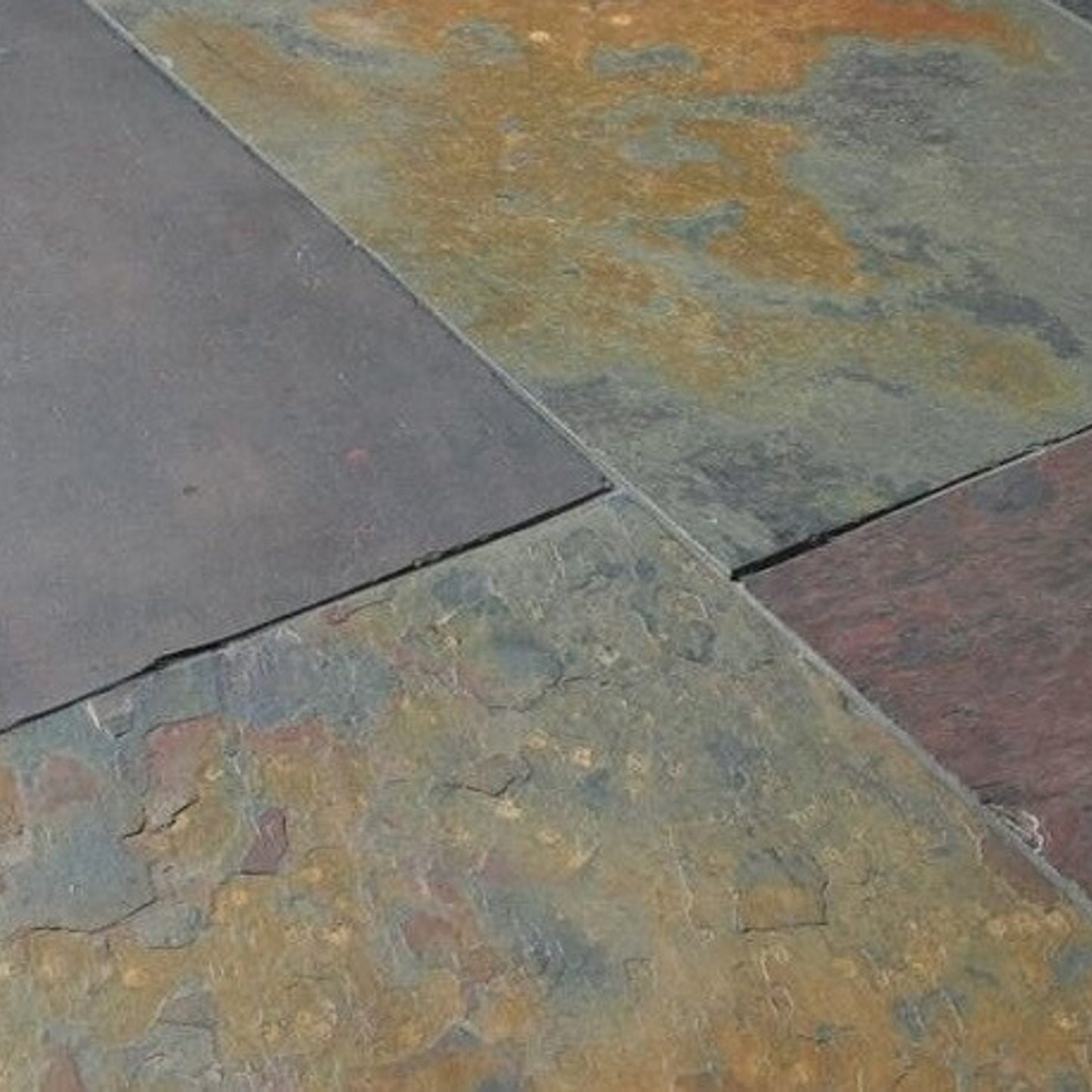 Multicolour Natural Riven Slate Tiles